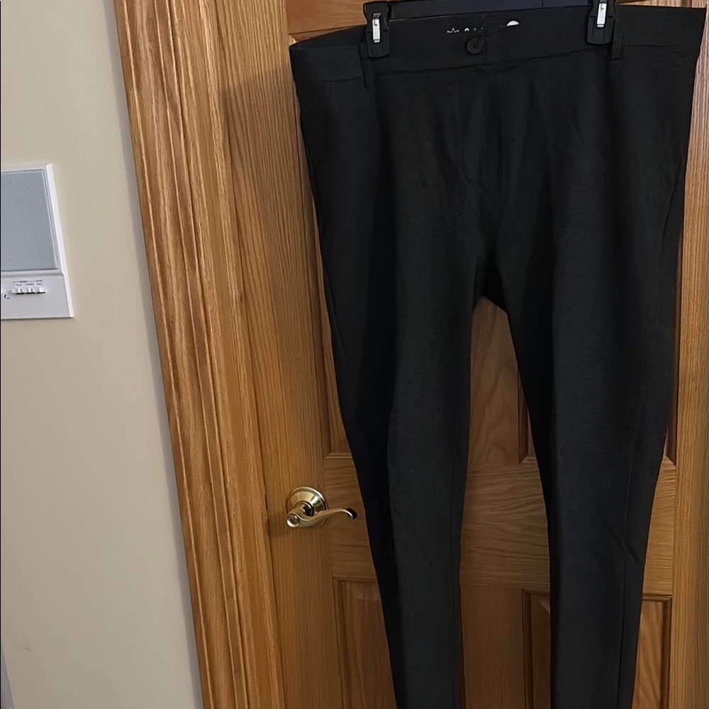 Betabrand Charcoal Straight Leg Dress Pant Yoga Pants